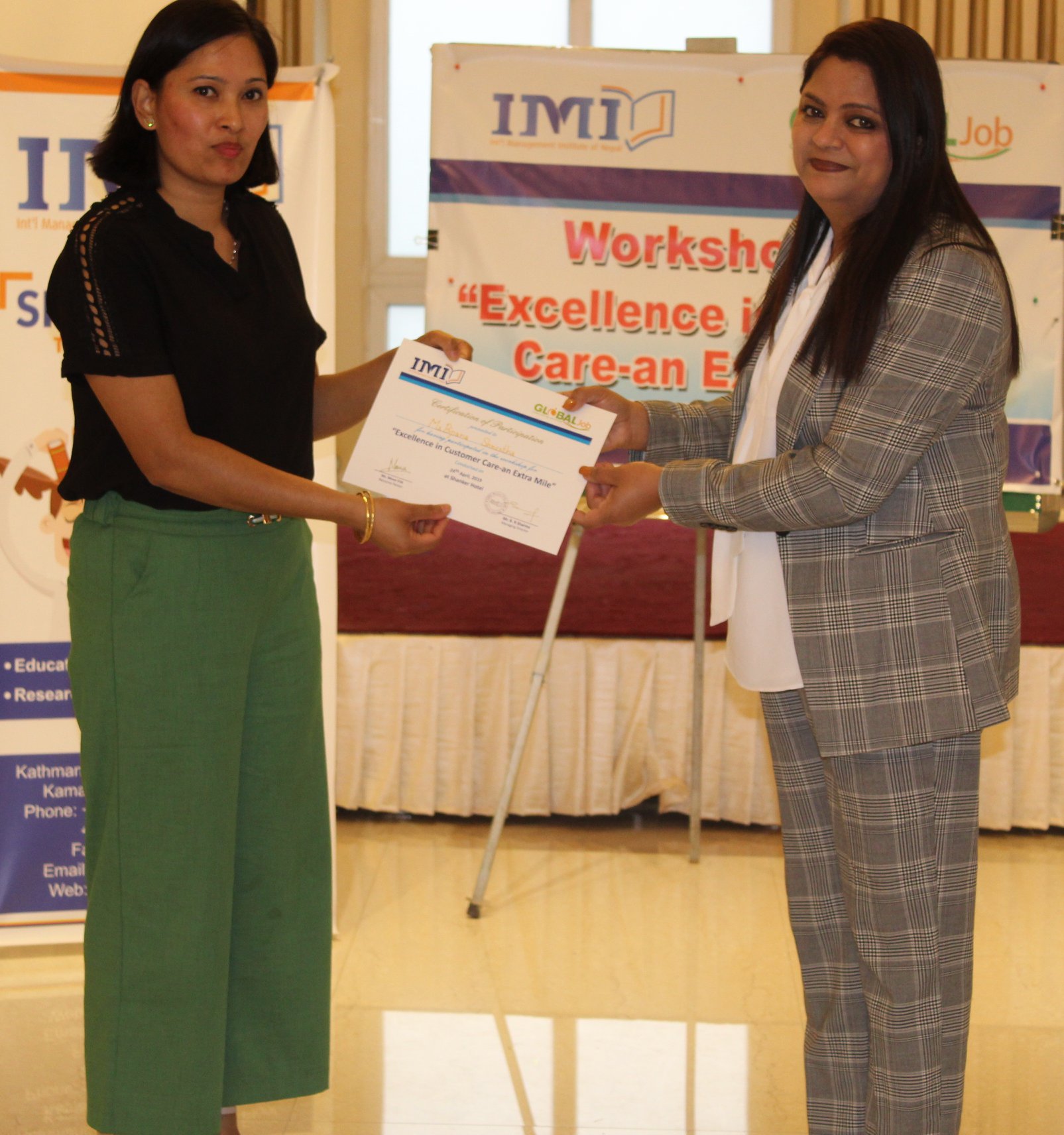 Workshop on Excellence in Customer Care - an Extra Mile