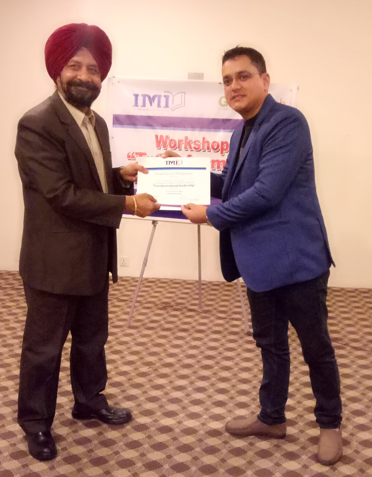 Workshop on "Transformational Leadership"