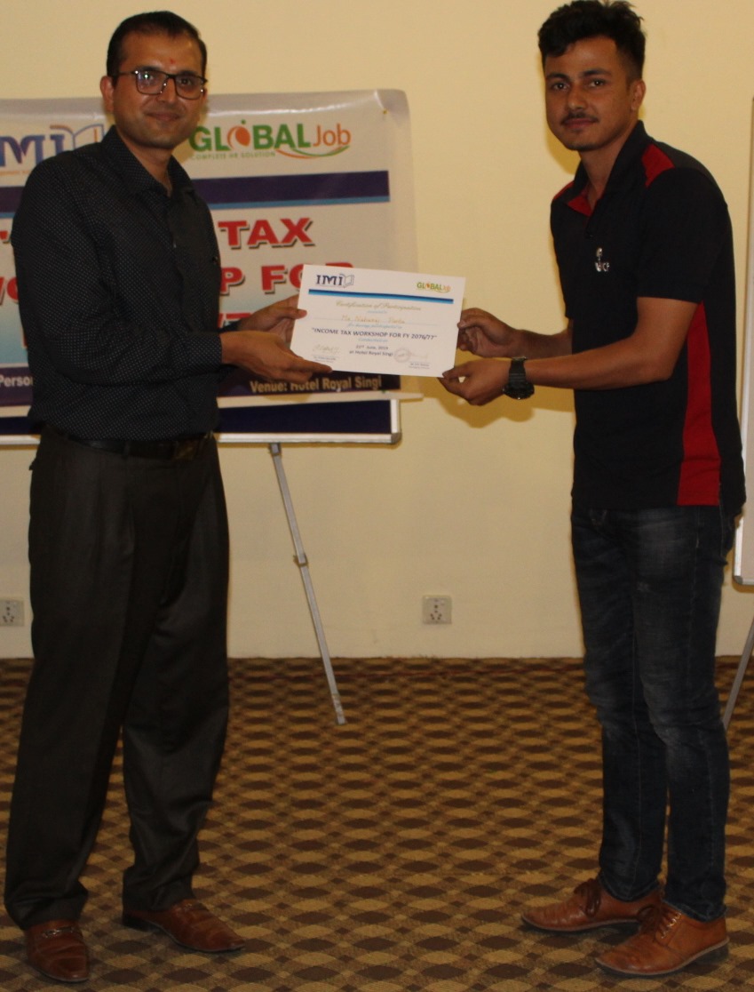 Workshop On Income Tax Workshop for F.Y 2076/77