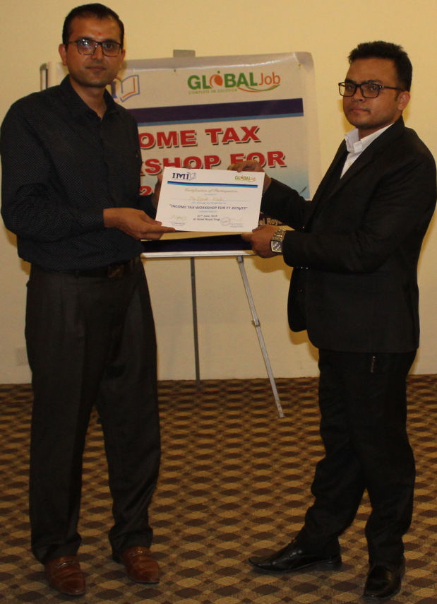 Workshop On Income Tax Workshop for F.Y 2076/77