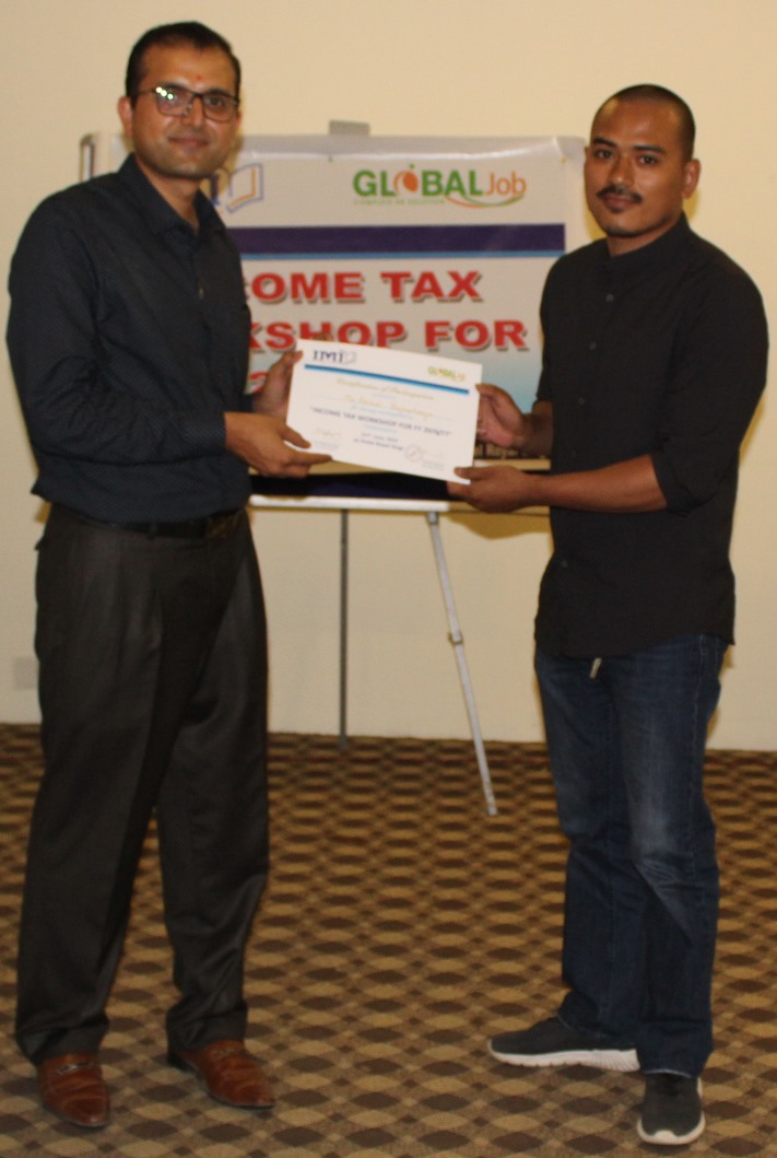 Workshop On Income Tax Workshop for F.Y 2076/77