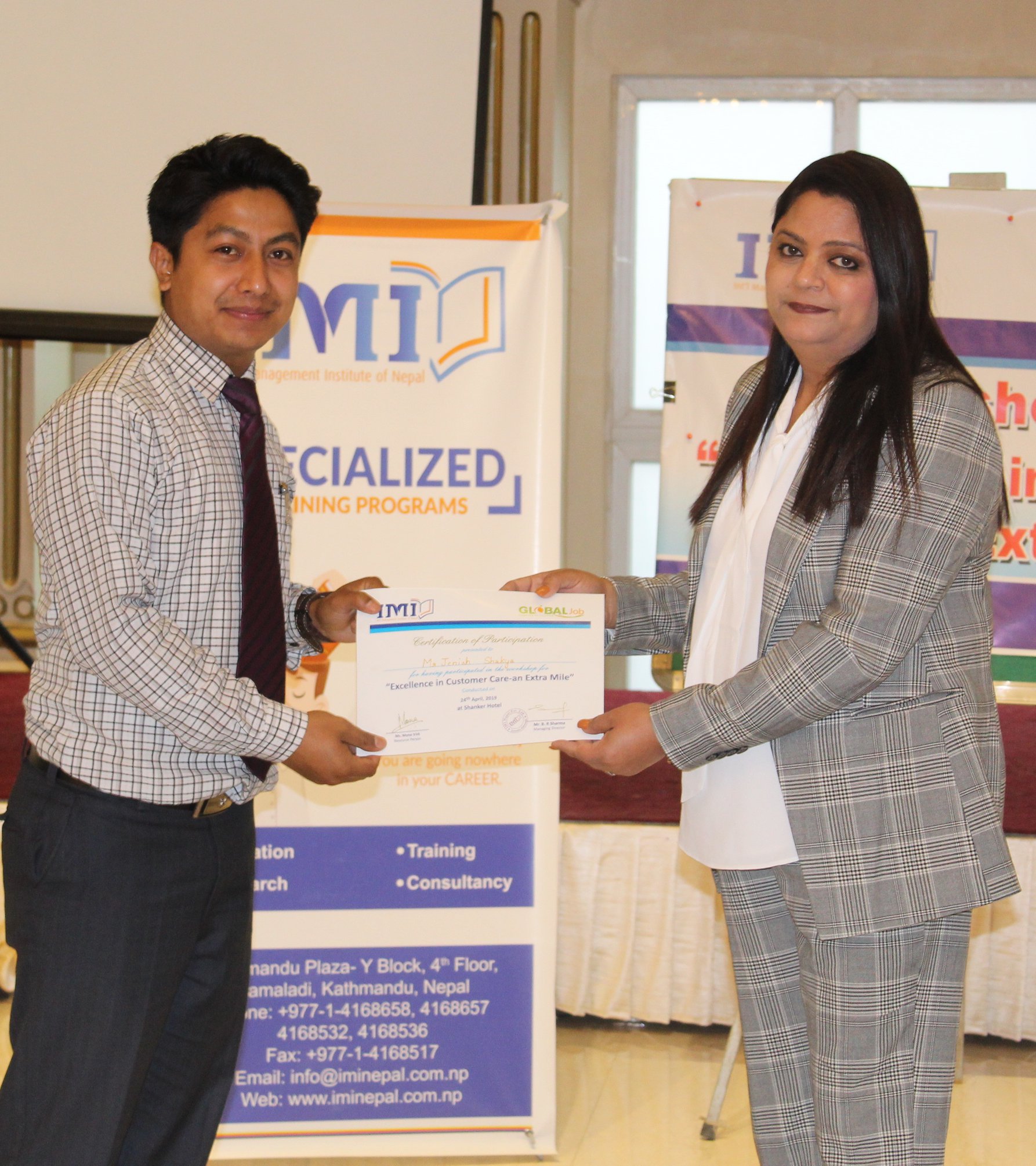 Workshop on Excellence in Customer Care - an Extra Mile