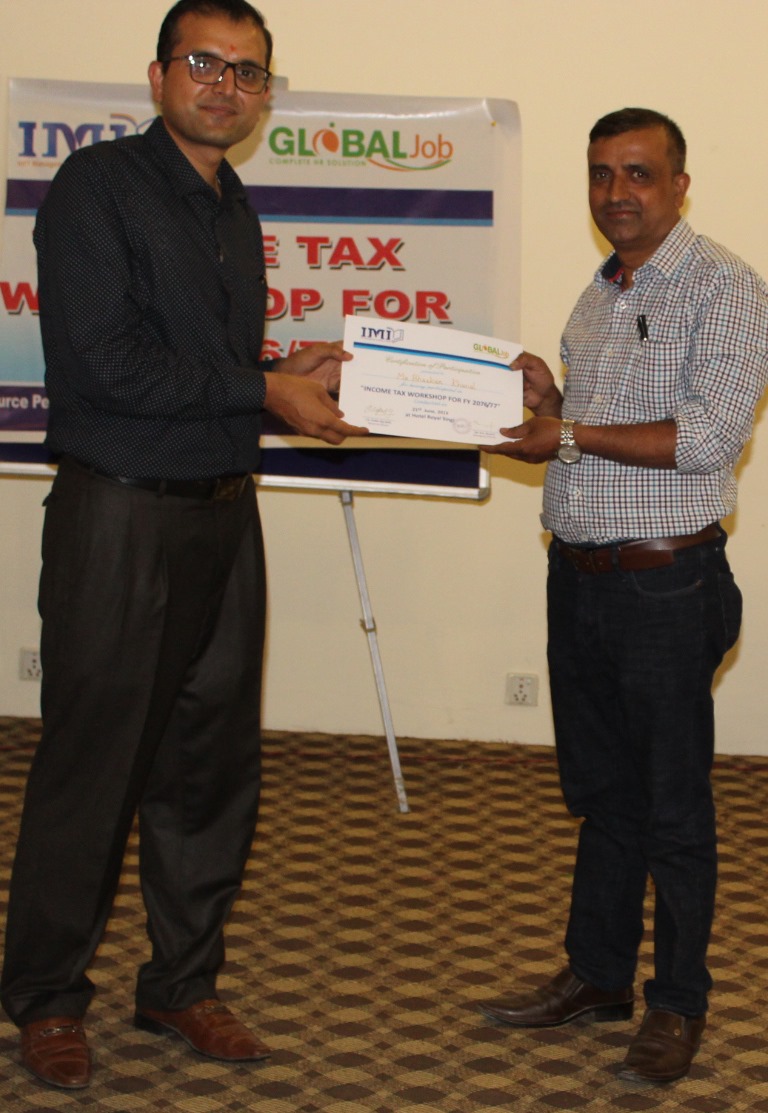 Workshop On Income Tax Workshop for F.Y 2076/77