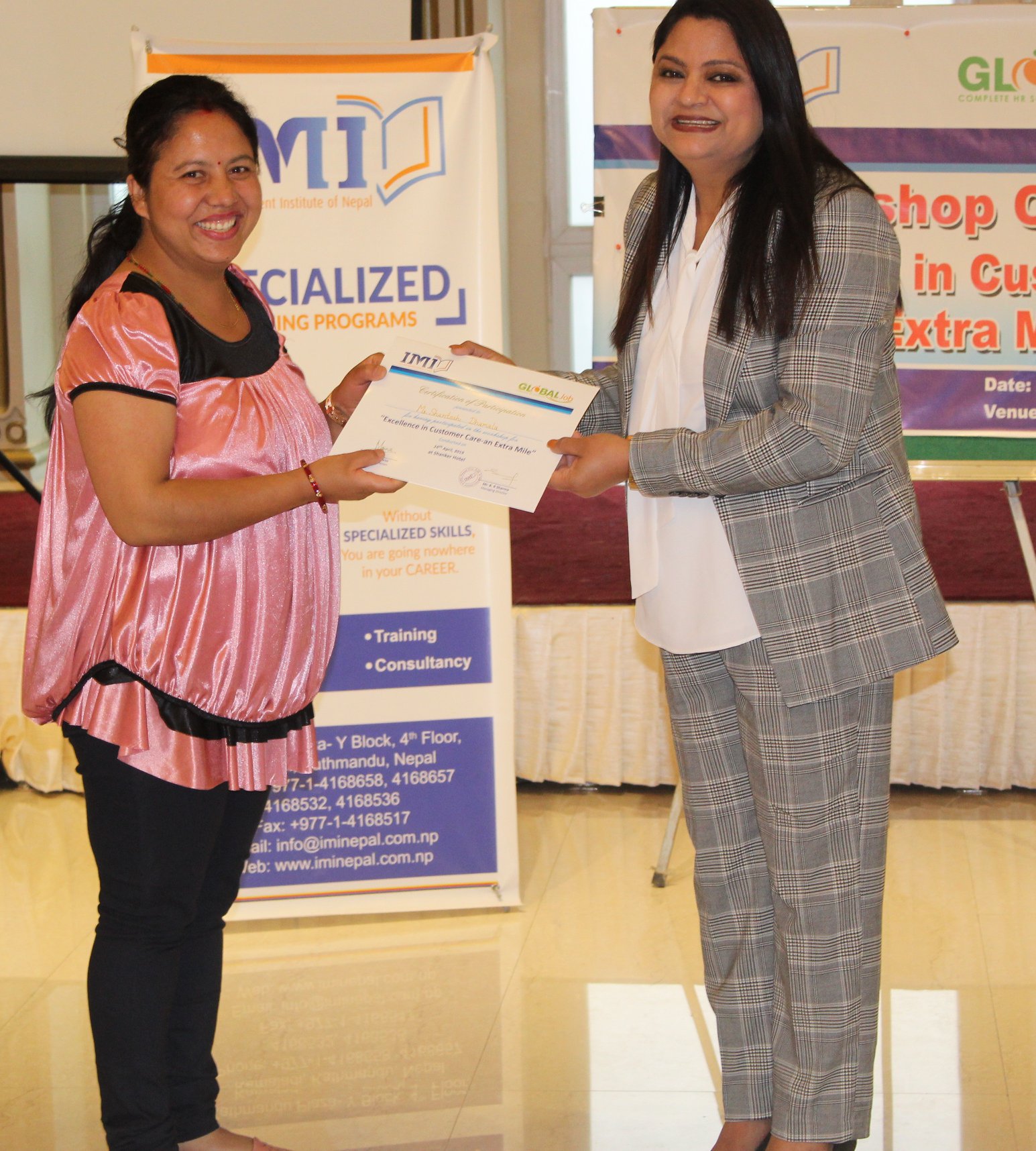 Workshop on Excellence in Customer Care - an Extra Mile