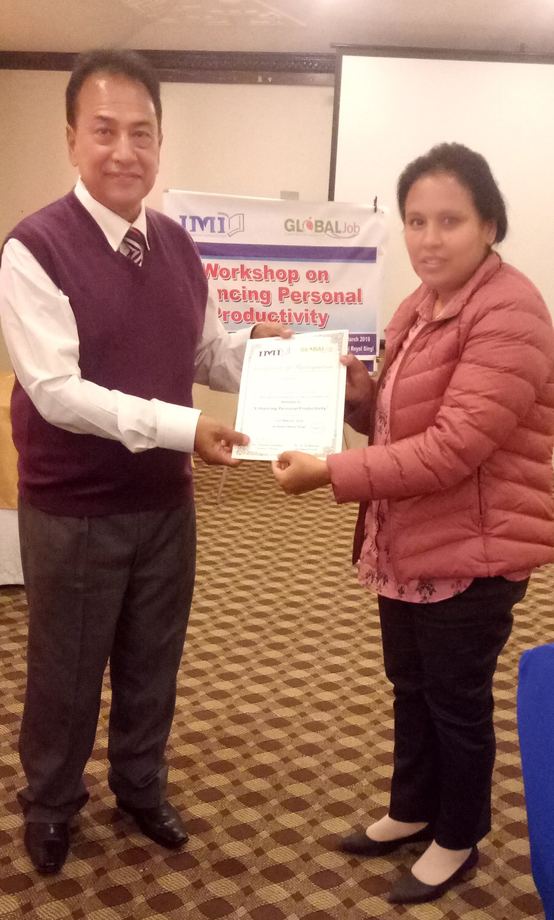 Workshop on "Enhancing Personal Productivity"