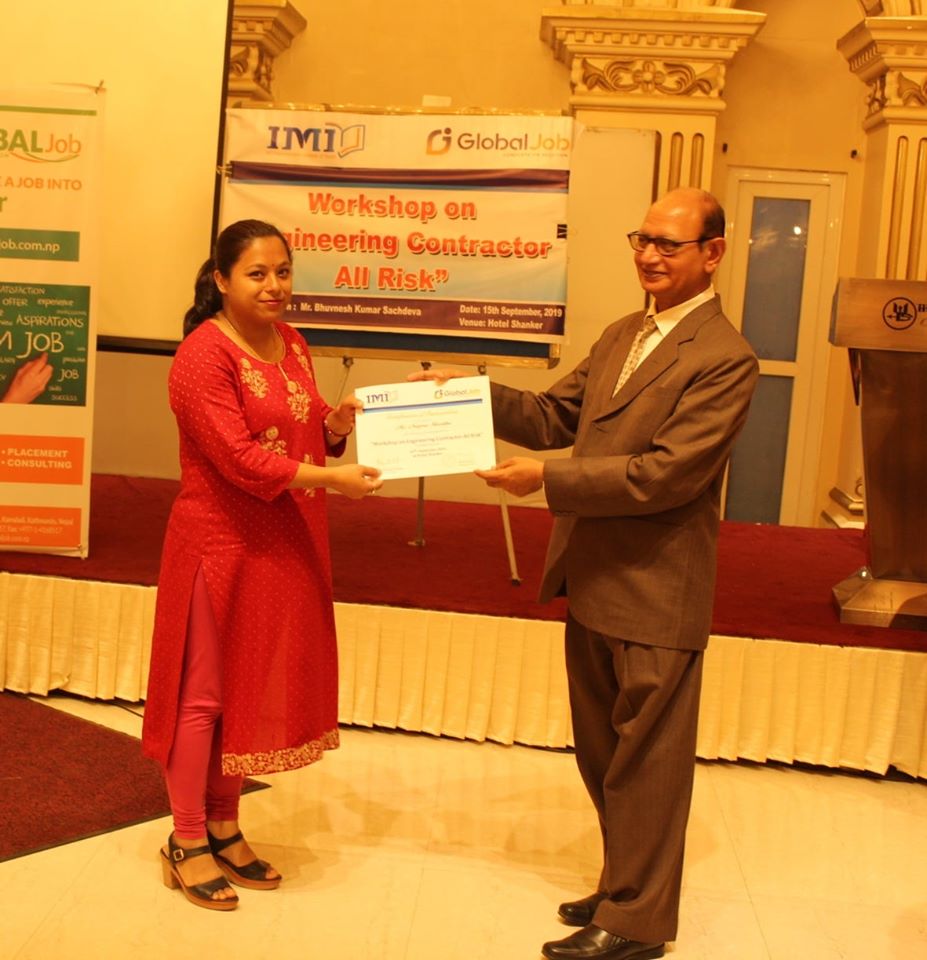 Workshop on Engineering Contract All risk