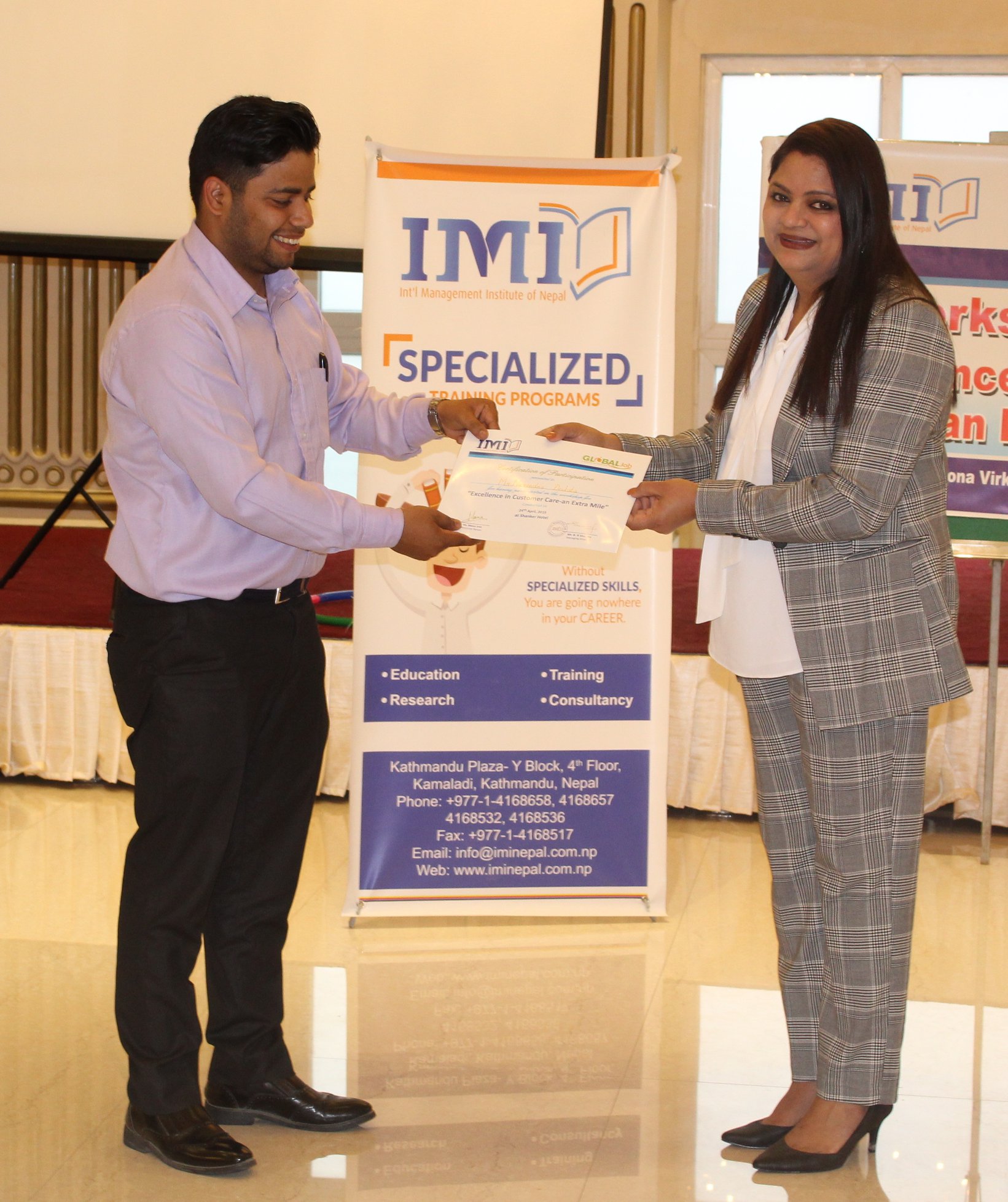 Workshop on Excellence in Customer Care - an Extra Mile